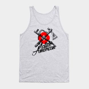 Native American / Tomahawk and pipe Tank Top
